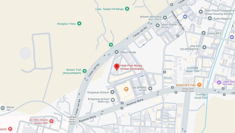 Location of Nisarg Hyde Park in Kharghar, Navi Mumbai - Image 389142