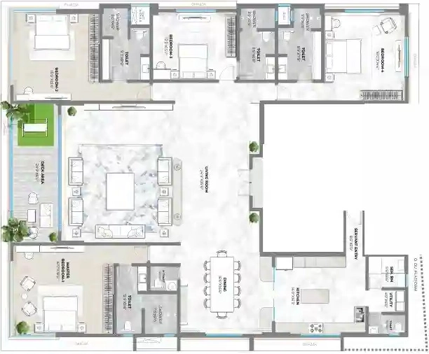 4 BHK Flat in Crescent Park 9 in Bandra West, Mumbai - Image 911982