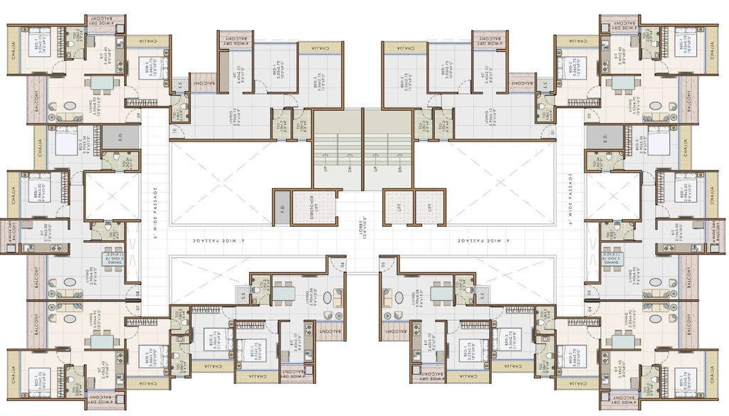 Floor Plan of Devkrupa Divine in Pushpak Nagar, Navi Mumbai - Image 387945