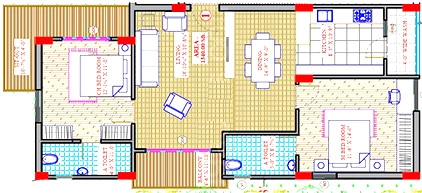 2 BHK Flat in Ideal Icon in Manikonda, Hyderabad - Image 911251