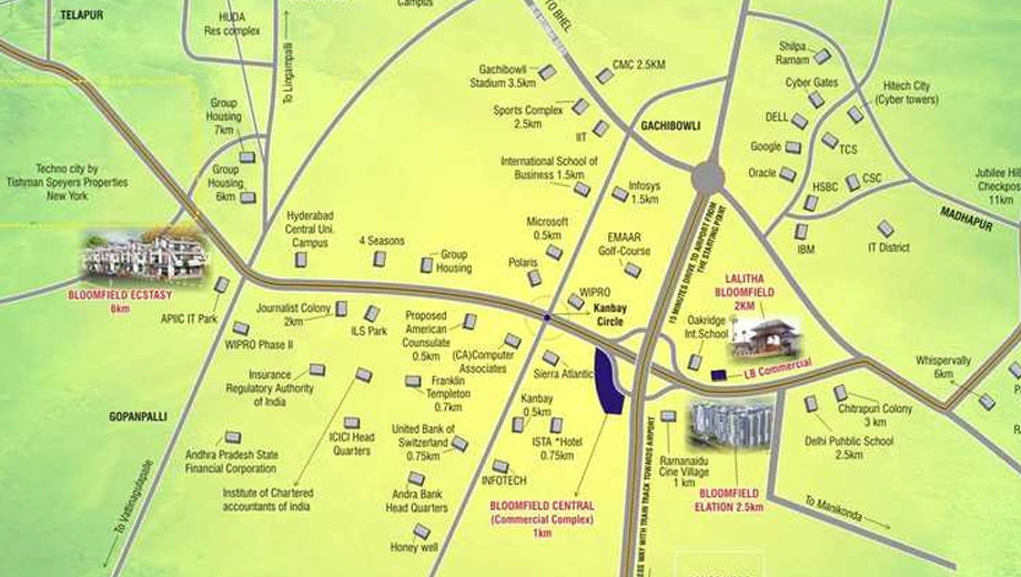 Location of Lalitha Bloomfield - Image 387376