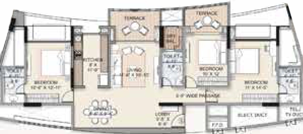 3 BHK Flat in Kalpataru Harmony in Pimpri Chinchwad, Pune - Image 911508