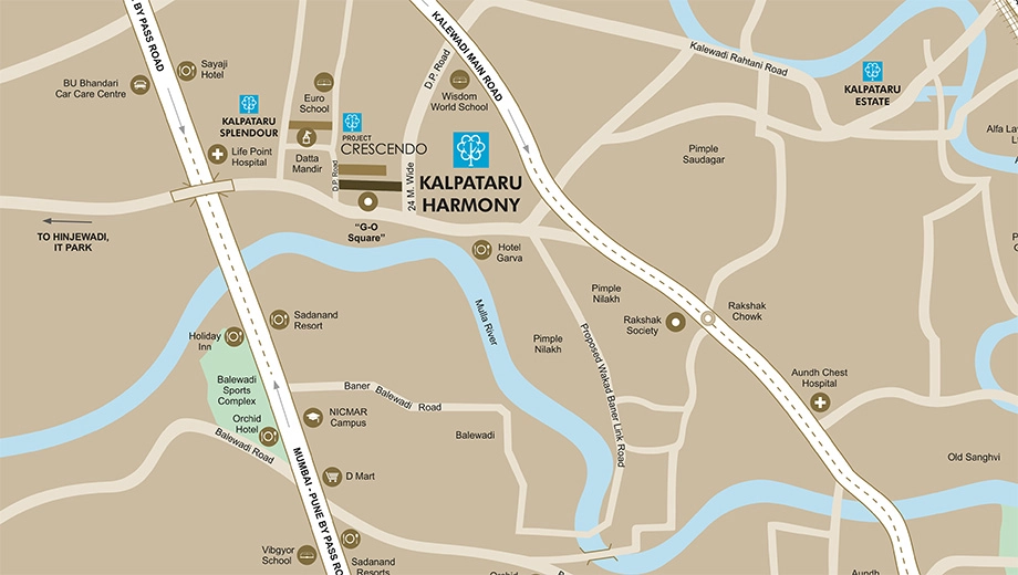 Location of Kalpataru Harmony - Image 388024