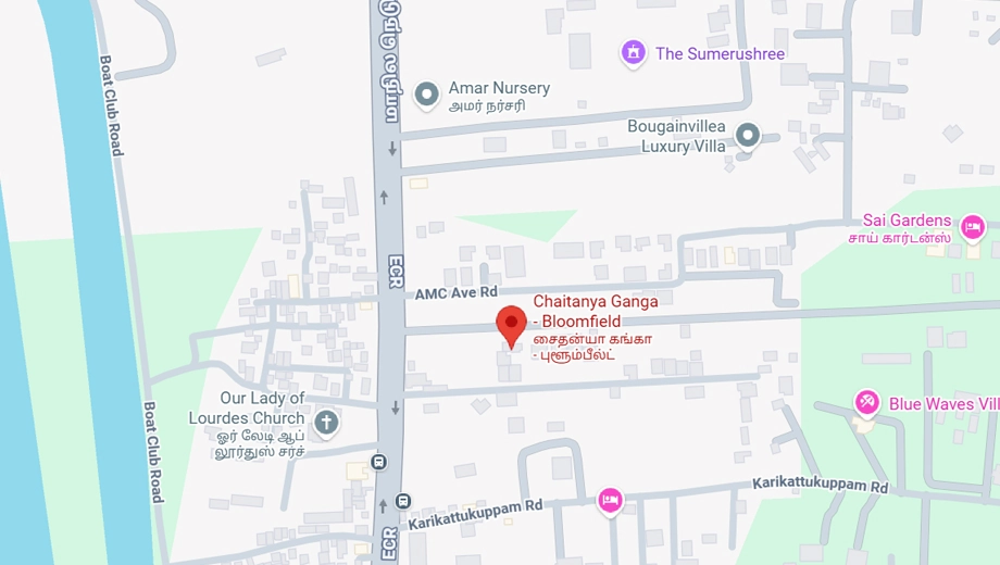 Location of Chaitanya Bloomfield in ECR, Chennai - Image 386909