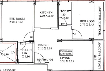 2 BHK Flat in Acons The Park Phase 1 in Alibaug, Mumbai - Image 911174