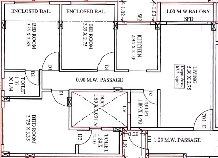 3 BHK Flat in Acons The Park Phase 1 in Alibaug, Mumbai - Image 911175