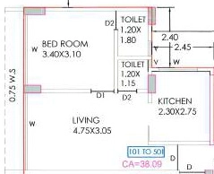1 BHK Flat in Alibag Divine in Alibaug, Mumbai - Image 911178