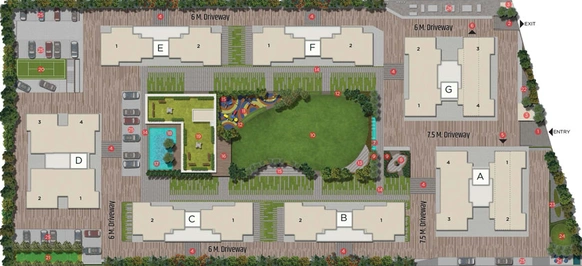 Master Plan of Adani Archway in Jagatpur, Ahmedabad - Image 26102