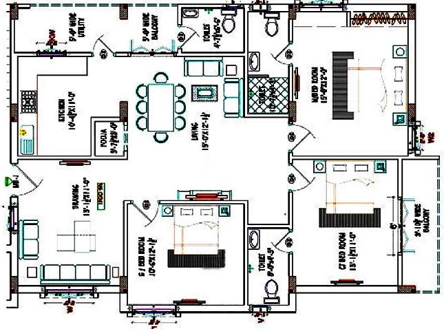 3 BHK Flat in Saxima Namami in Manikonda, Hyderabad - Image 911273