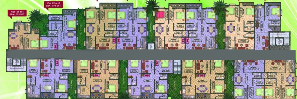 Floor Plan of Mahanadi Shree Gopinath Enclave in Janla, Bhubaneswar - Image 387469