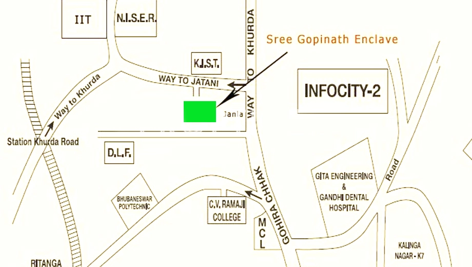 Location of Mahanadi Shree Gopinath Enclave - Image 387467