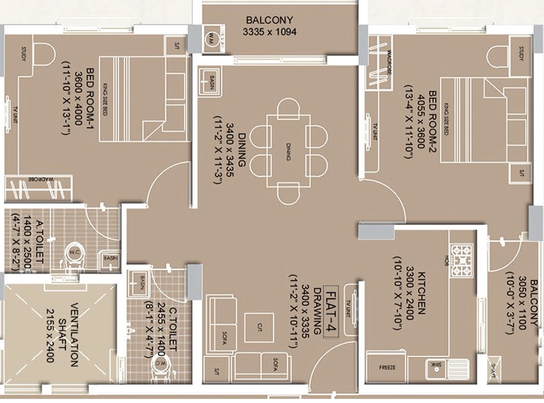 2 BHK Flat in Laxmi Medous in Balianta, Bhubaneswar - Image 911274