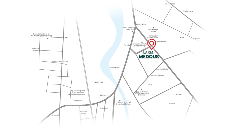Location of Laxmi Medous - Image 387258
