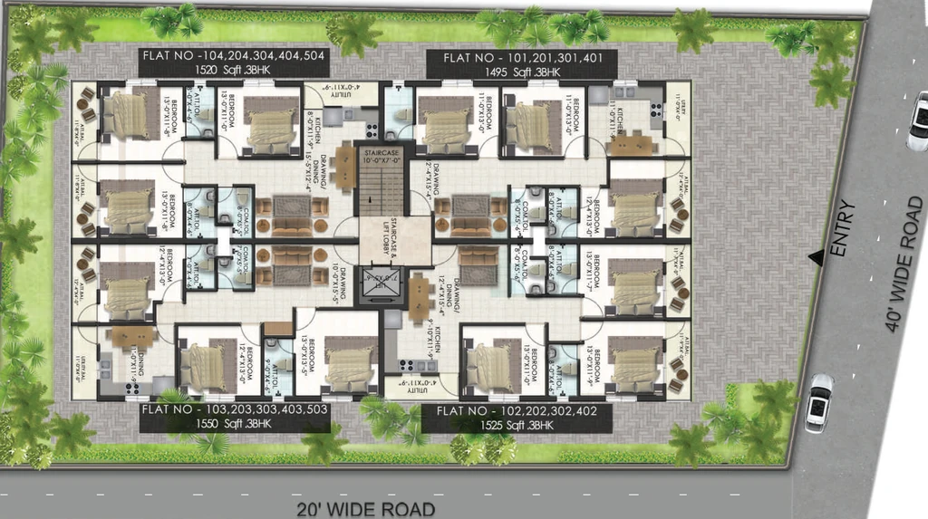 Master Plan of Kamdhenu Krishna Avenue in Jatani, Bhubaneswar - Image 387254