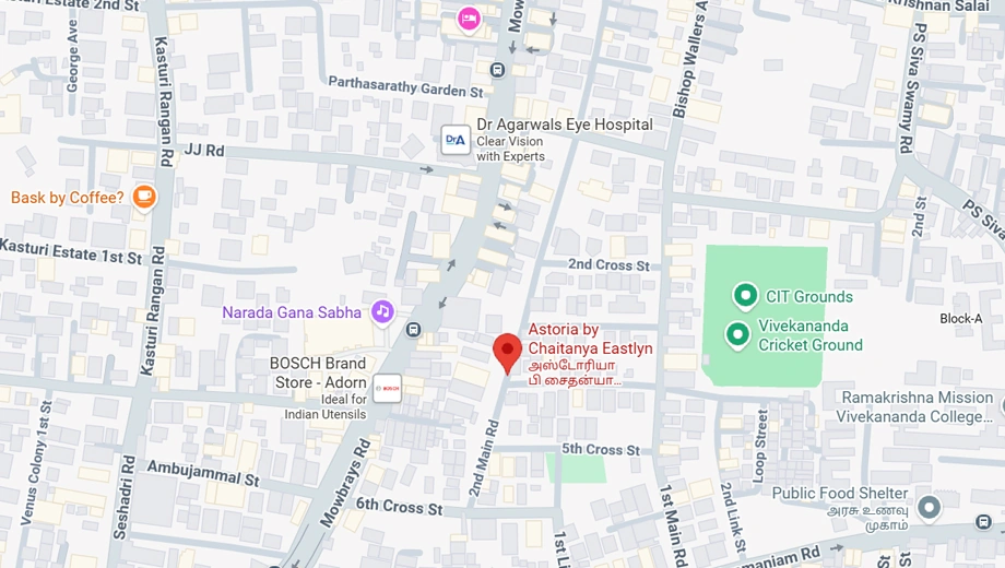 Location of Chaitanya Astoria in Mylapore, Chennai - Image 387011