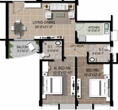 2 BHK Flat in SJ Royal Habitat in Jatani, Bhubaneswar - Image 911291