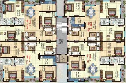 Floor Plan of Shree Kunj Ressidency in Jatani, Bhubaneswar - Image 388730