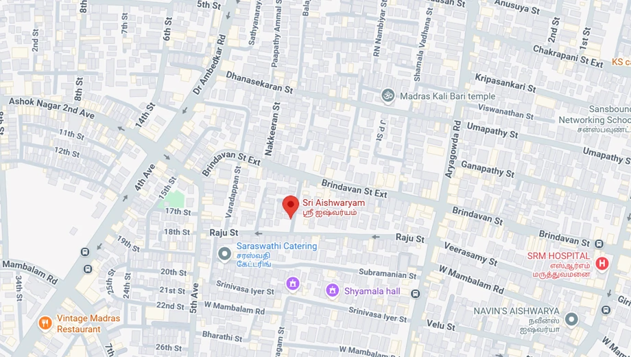 Location of Tranquil Sri Aishwaryam - Image 387093