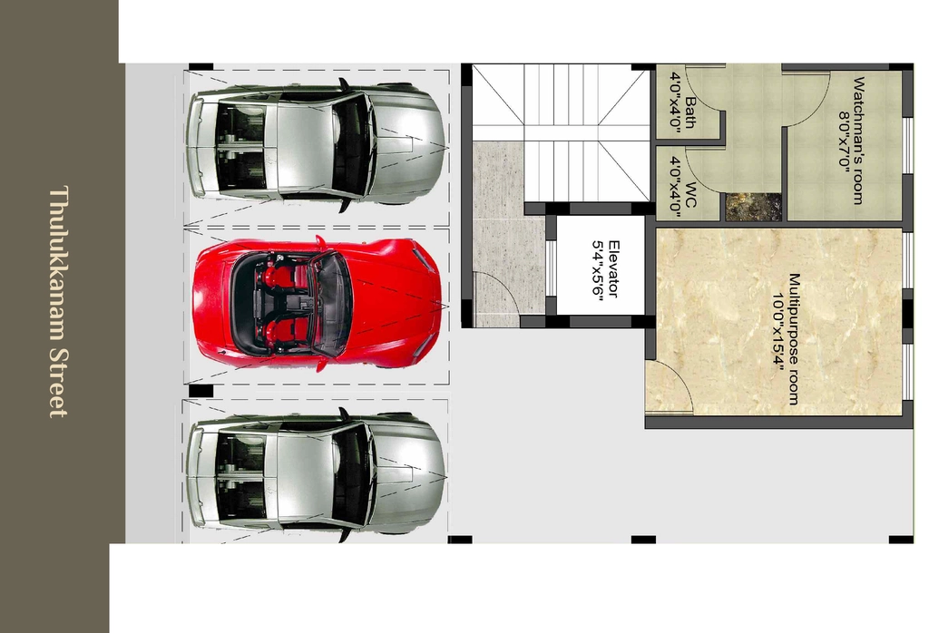 Master Plan of Tranquil Sri Aishwaryam in West Mambalam, Chennai - Image 387095