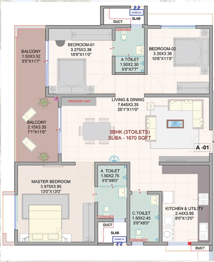 3 BHK Flat in Myhna Vistara in Gunjur Palya, Bangalore - Image 911516
