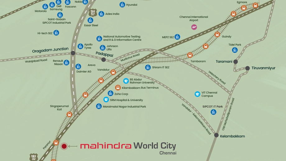 Location of Mahindra Green Estates - Image 387125