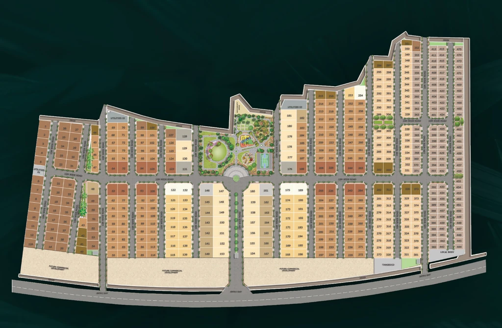 Master Plan of Mahindra Green Estates in Chengalpattu, Chennai - Image 387126