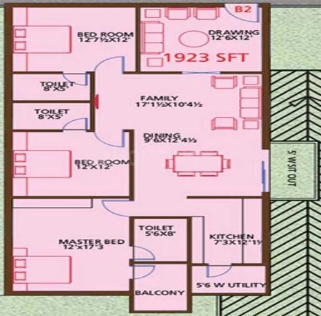3 BHK Flat in Armsburg Koundinya in Suchitra, Hyderabad - Image 911334