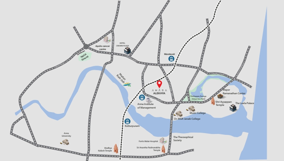 Location of Amara Alekhya in Mandaveli, Chennai - Image 387166