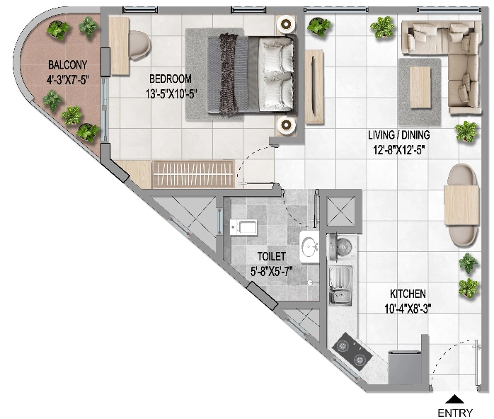 1 BHK Flat in Sattva Vasanta Cove in Aavalahalli, Bangalore - Image 911567