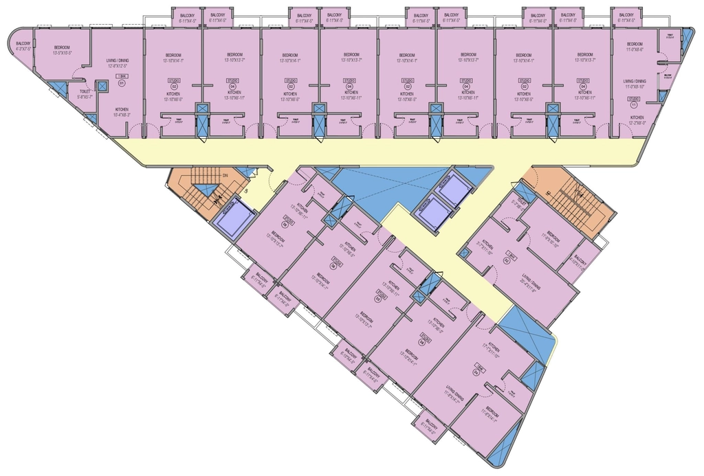 Floor Plan of Sattva Vasanta Cove in Aavalahalli, Bangalore - Image 388150