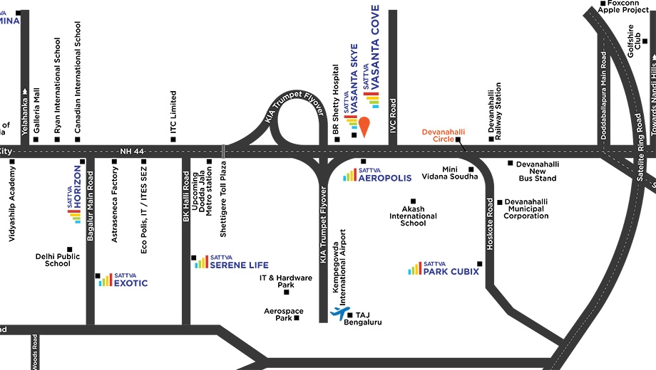 Location of Sattva Vasanta Cove - Image 388149