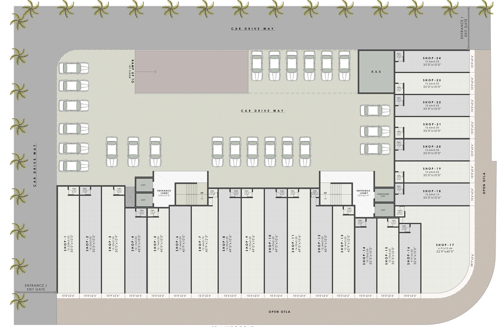 Floor Plan of Commercial Shivam Tulip Kingdom in Ulwe, Navi Mumbai - Image 388129