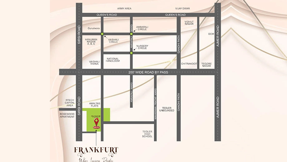 Location of Satyam Frankfurt - Image 387990