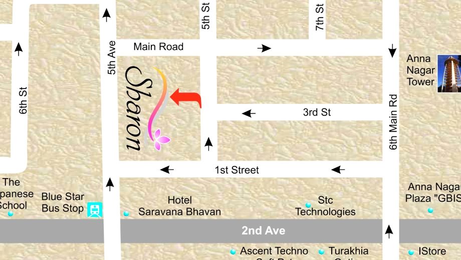 Location of India Sharon in Anna Nagar, Chennai - Image 387503