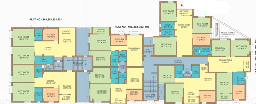 Floor Plan of Adesh Enclave in Rasulgarh, Bhubaneswar - Image 388154