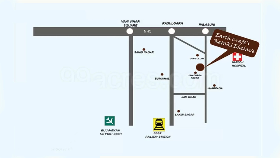 Location of Earth Crafts Ketaki Enclave - Image 388187