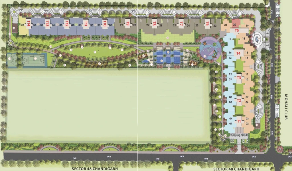 Master Plan of MB Beverly Golf Avenue in Mohali, Chandigarh - Image 387627