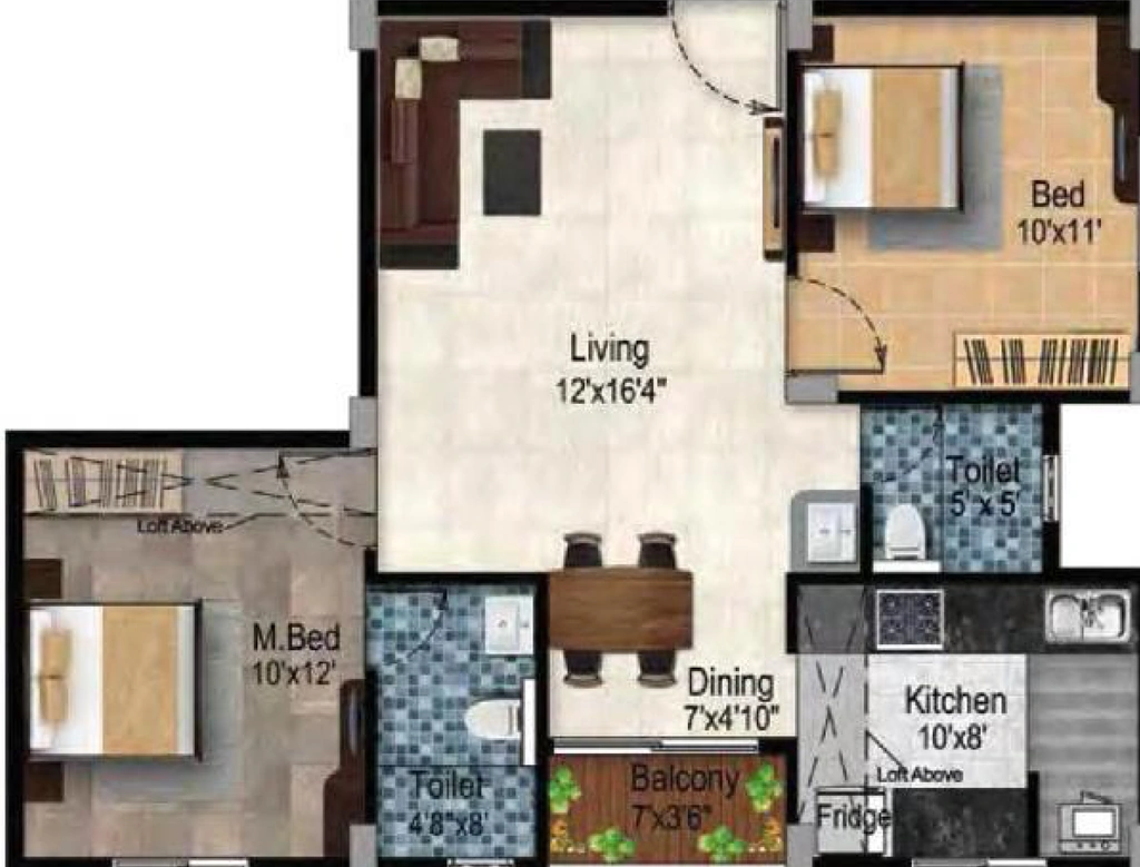 2 BHK Flat in Tulive Dakshin in Iyyappanthangal, Chennai - Image 911349