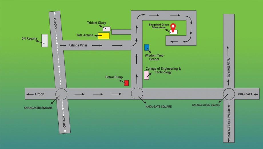 Location of Silverstone Bhagabati Greens - Image 388259