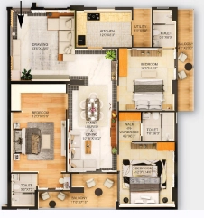 3 BHK Flat in Pawani La Vista in Kalinga Nagar, Bhubaneswar - Image 911611