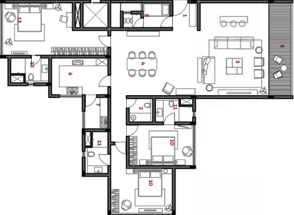 3 BHK Flat in Tulive Gulmohar Terrace in Aminjikarai, Chennai - Image 911367