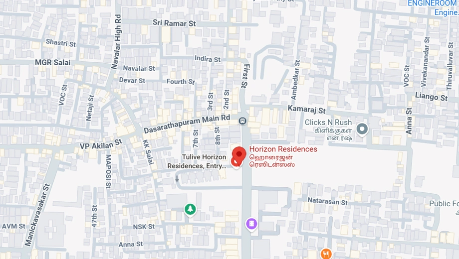 Location of Tulive Horizon Residences in Saligramam, Chennai - Image 387671
