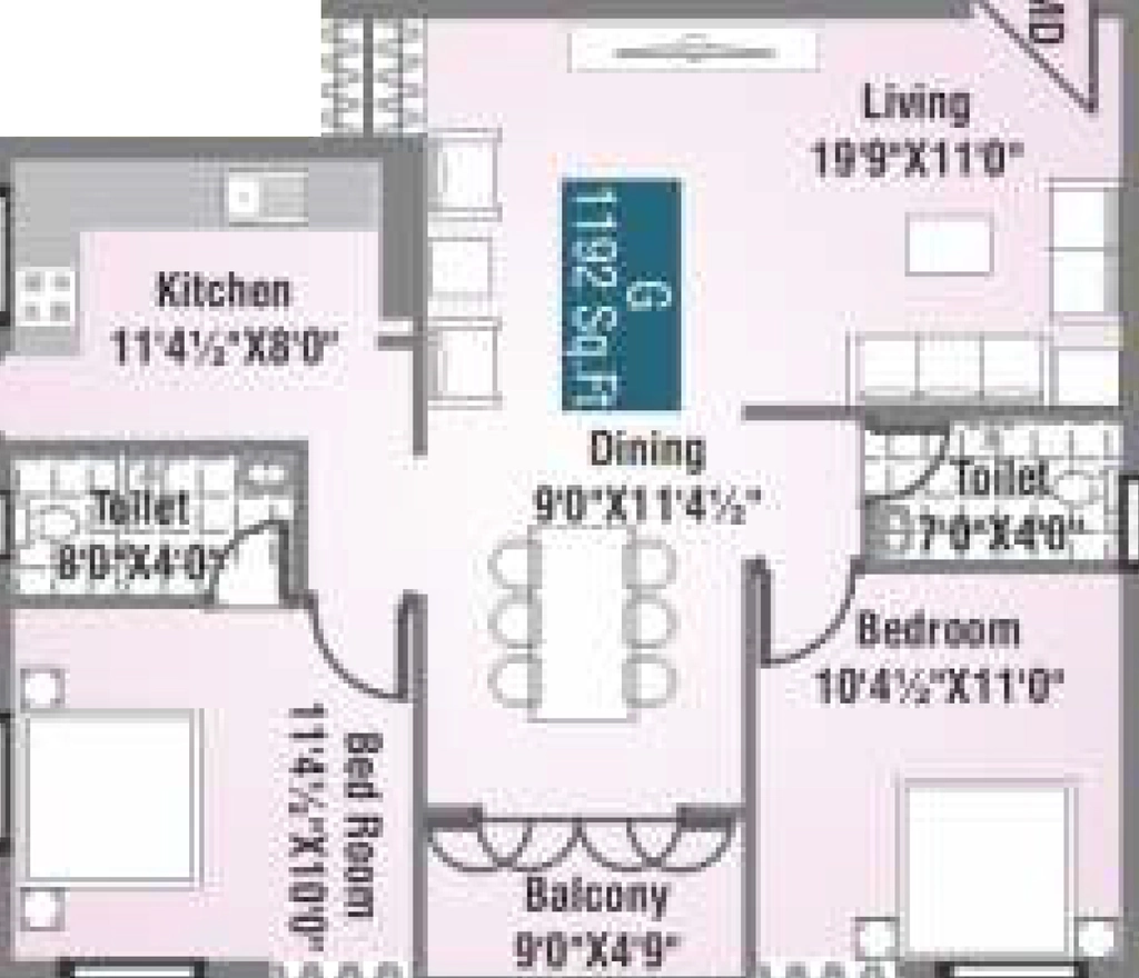 2 BHK Flat in Sree Sai Air View Apartment in Manapakkam, Chennai - Image 911377