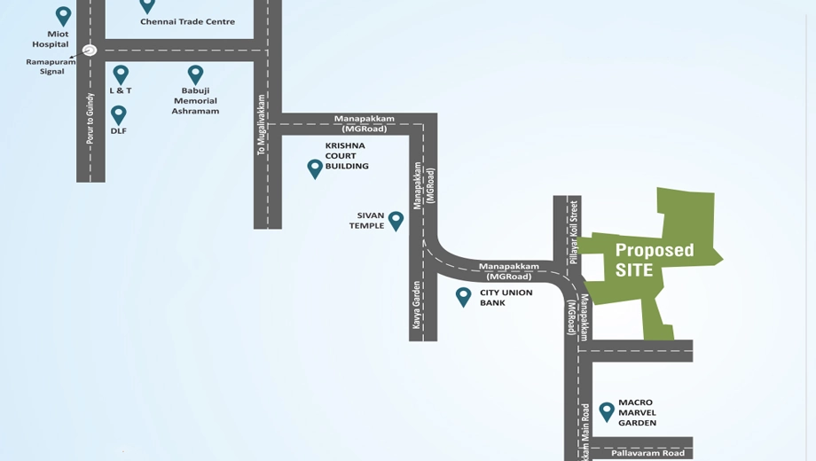 Location of Sree Sai Air View Apartment - Image 387682