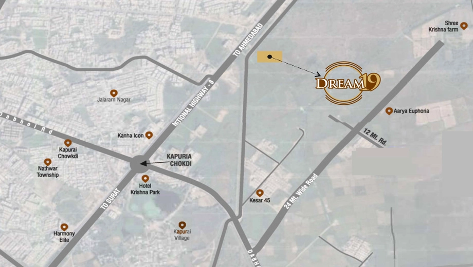 Location of Dream 19 - Image 387825