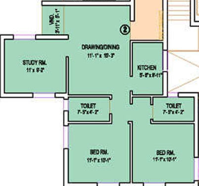 2 BHK Flat in TSL Spring City in Kantbada, Bhubaneswar - Image 911641