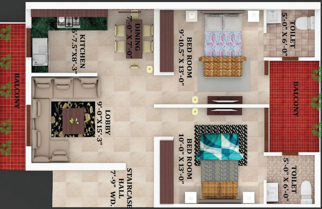 2 BHK Flat in MB Bristol Homes in Dera Bassi, Chandigarh - Image 911387