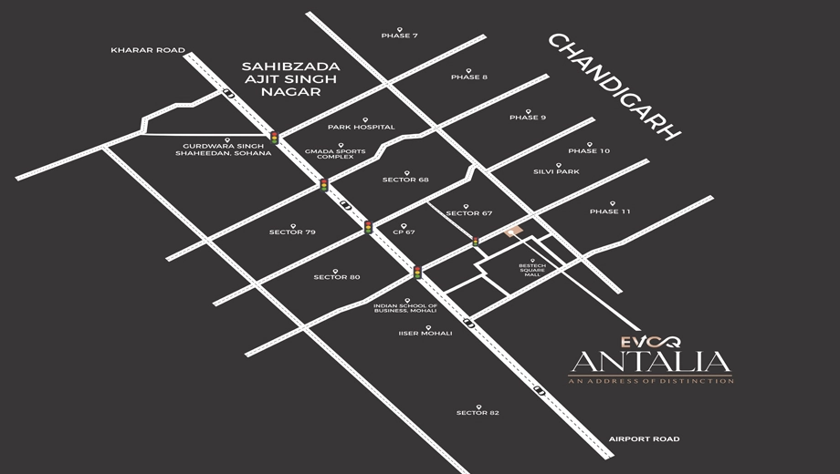 Location of Evoq Antalia - Image 387732