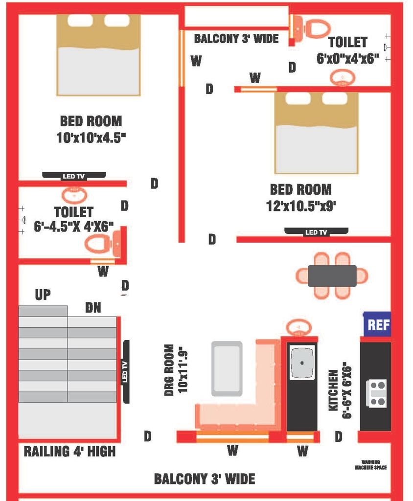 2 BHK Flat in GPD New Town in Dera Bassi, Chandigarh - Image 911406