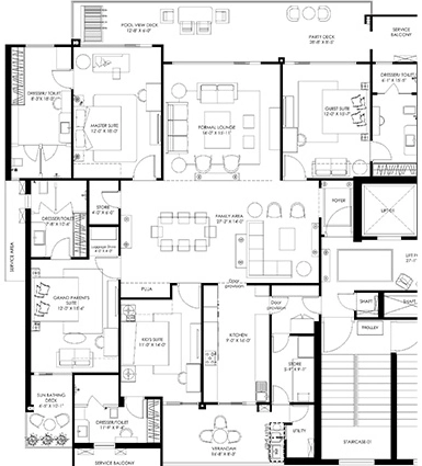 4 BHK Flat in Homeland Regalia in Mohali, Chandigarh - Image 911414